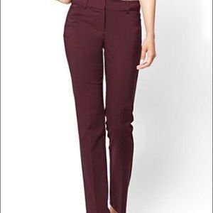 7th AVENUE BURGUNDY PANTS